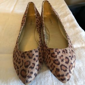 Leopard print flats